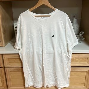 Nautica XXL white shirt sleeve tee; NWOT